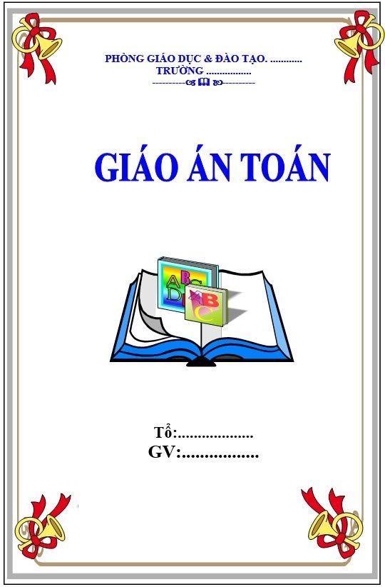 Mẫu bìa giáo án 2020