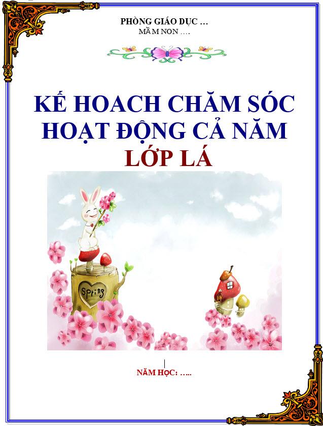 Download Mẫu Bìa Giáo Án