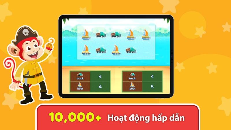 Vui học toán cùng Monkey Math. (Ảnh: Monkey)