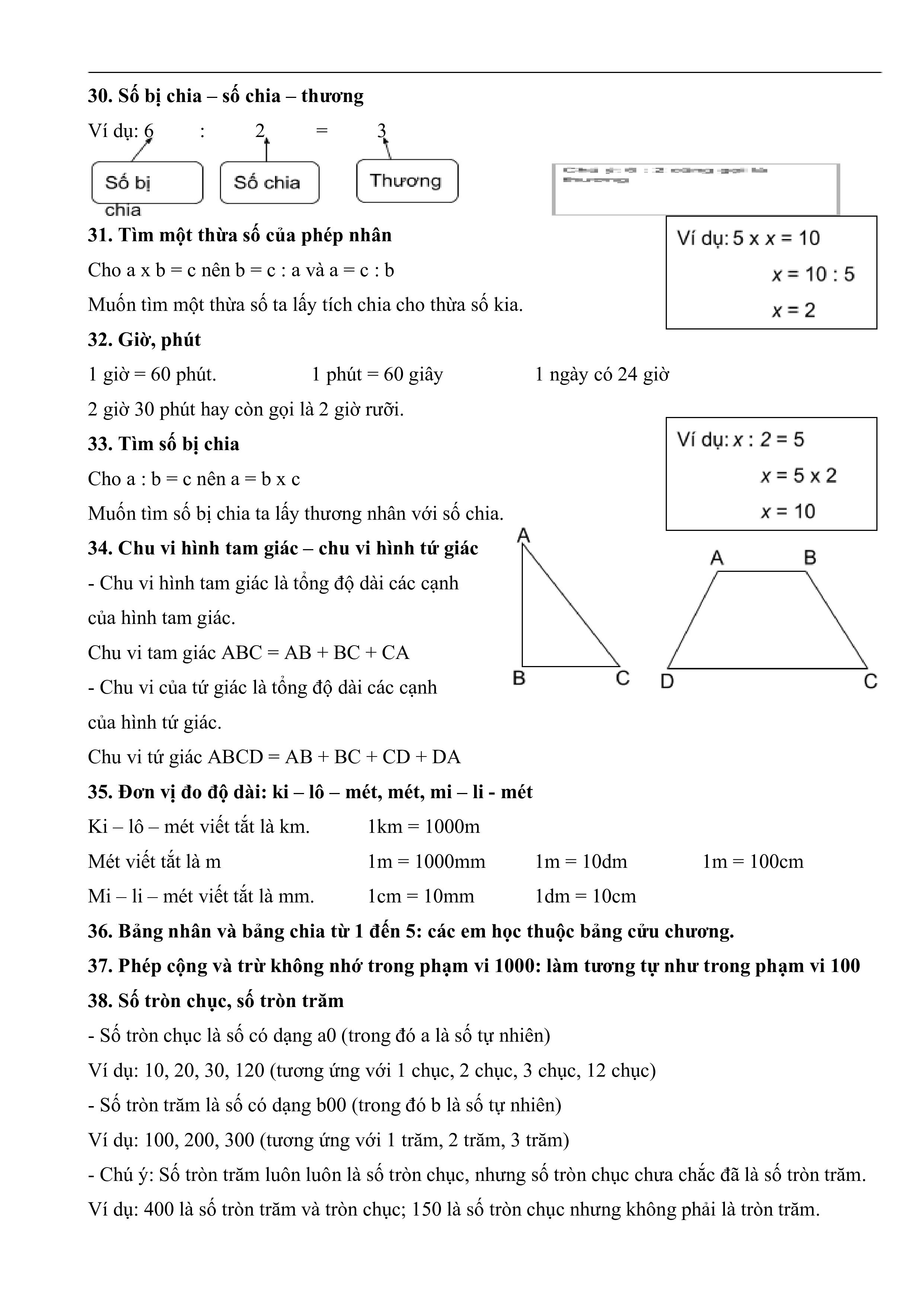 Tài liệu dạy toán lớp 2