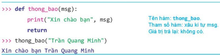 20 câu Trắc nghiệm Tin học 10 Bài 26 (Kết nối tri thức 2024) có đáp án: Hàm trong Python