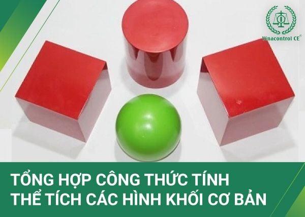 Tổng hợp công thức tính thể tích các hình khối cơ bản