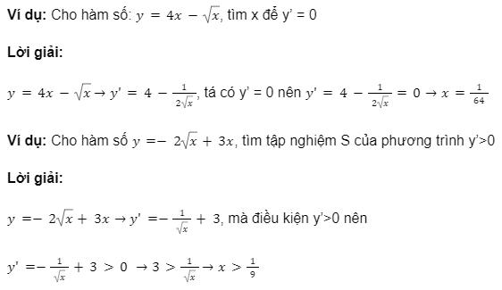 Bài tập đạo hàm căn có rất nhiều dạng đa dạng.