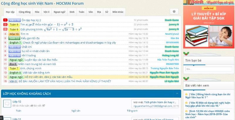 Điểm Danh 8 Diễn Đàn Học Tập Giúp Bạn Học Tốt Hơn Mỗi Ngày