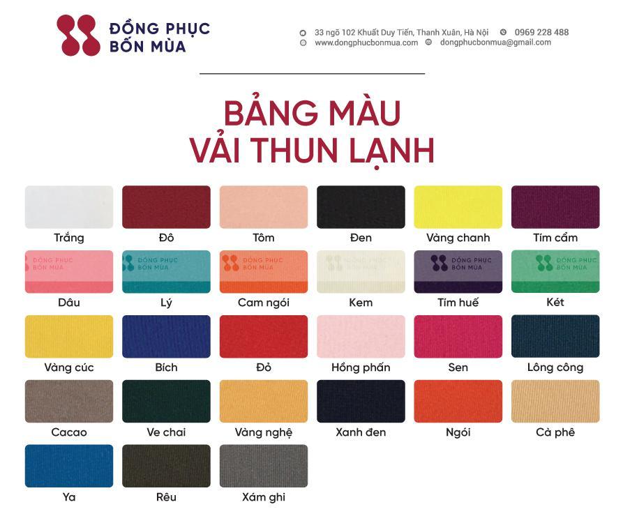 đồng phục trường thun lạnh