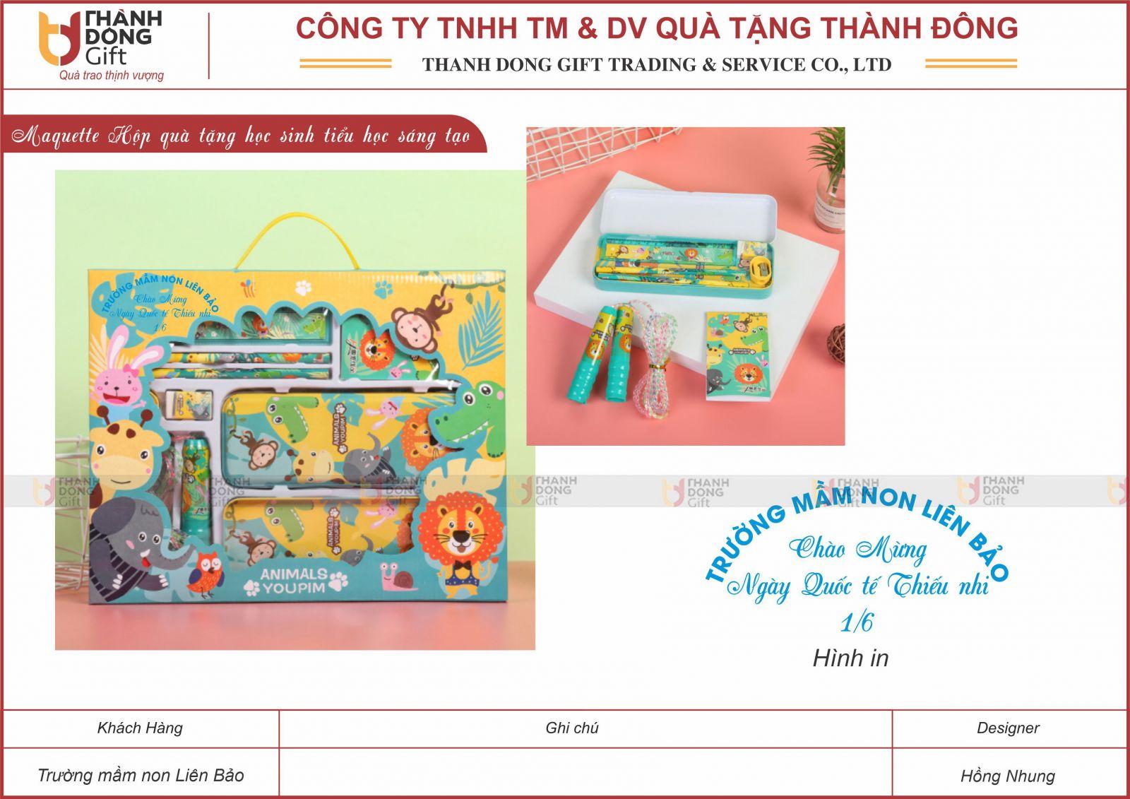 Dụng cụ học tập cho mầm non Liên Bảo