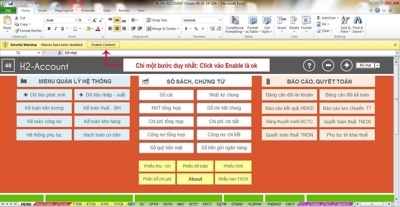 Hướng dẫn kích hoạt tạm thời Excel 2010