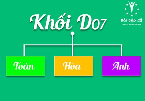 Khối D7 gồm những môn thi nào