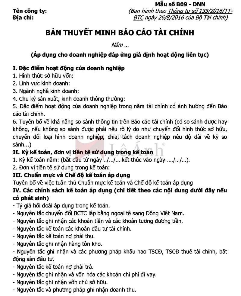 Báo cáo tài chính nội bộ là gì