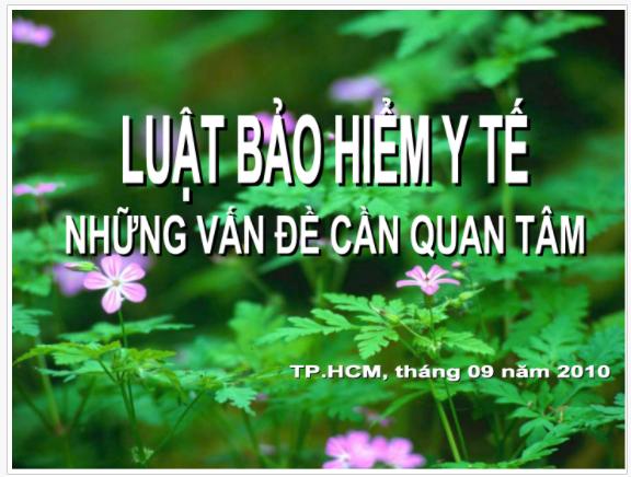 Báo cáo thực tập tốt nghiệp Đại học Luật: Luật Bảo hiểm y tế và những vấn đề cần quan tâm