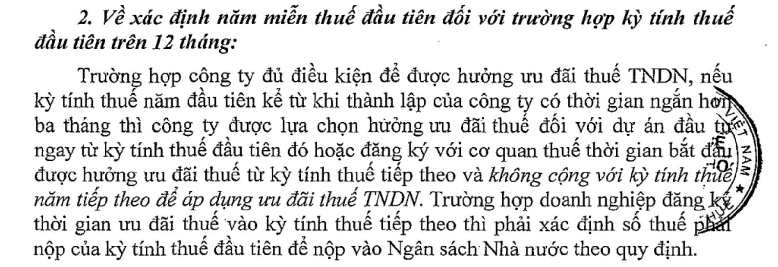 Mẫu công văn xin gộp báo cáo tài chính