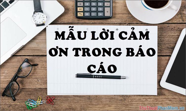 Lời cảm ơn trong báo cáo thực tập – Sự kết hợp độc đáo