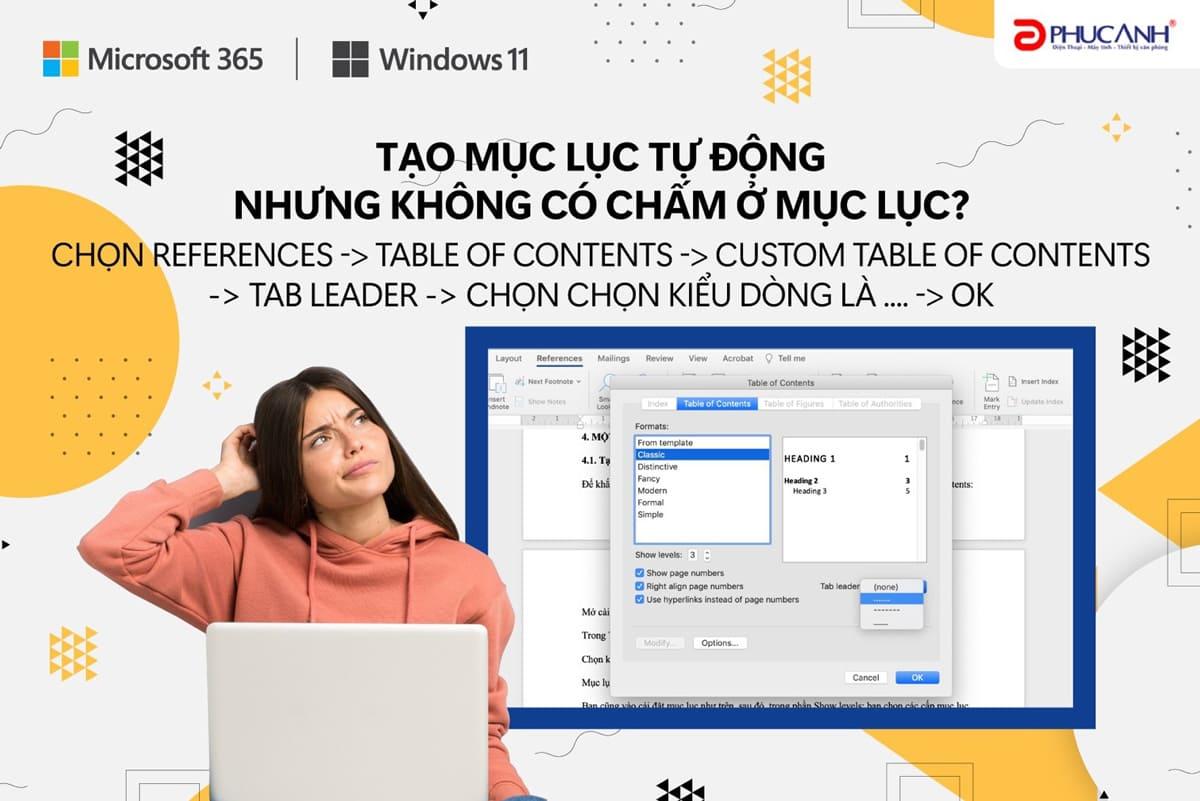 tạo mục lục word