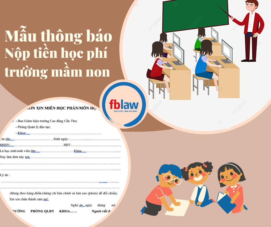 Mẫu Thông Báo Nộp Tiền Học Phí Trường Mầm Non: Những Điều Cần Biết!