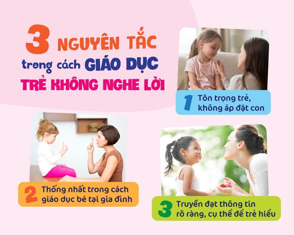 3 nguyên tắc giáo dục trẻ bương bỉnh không nghe lời