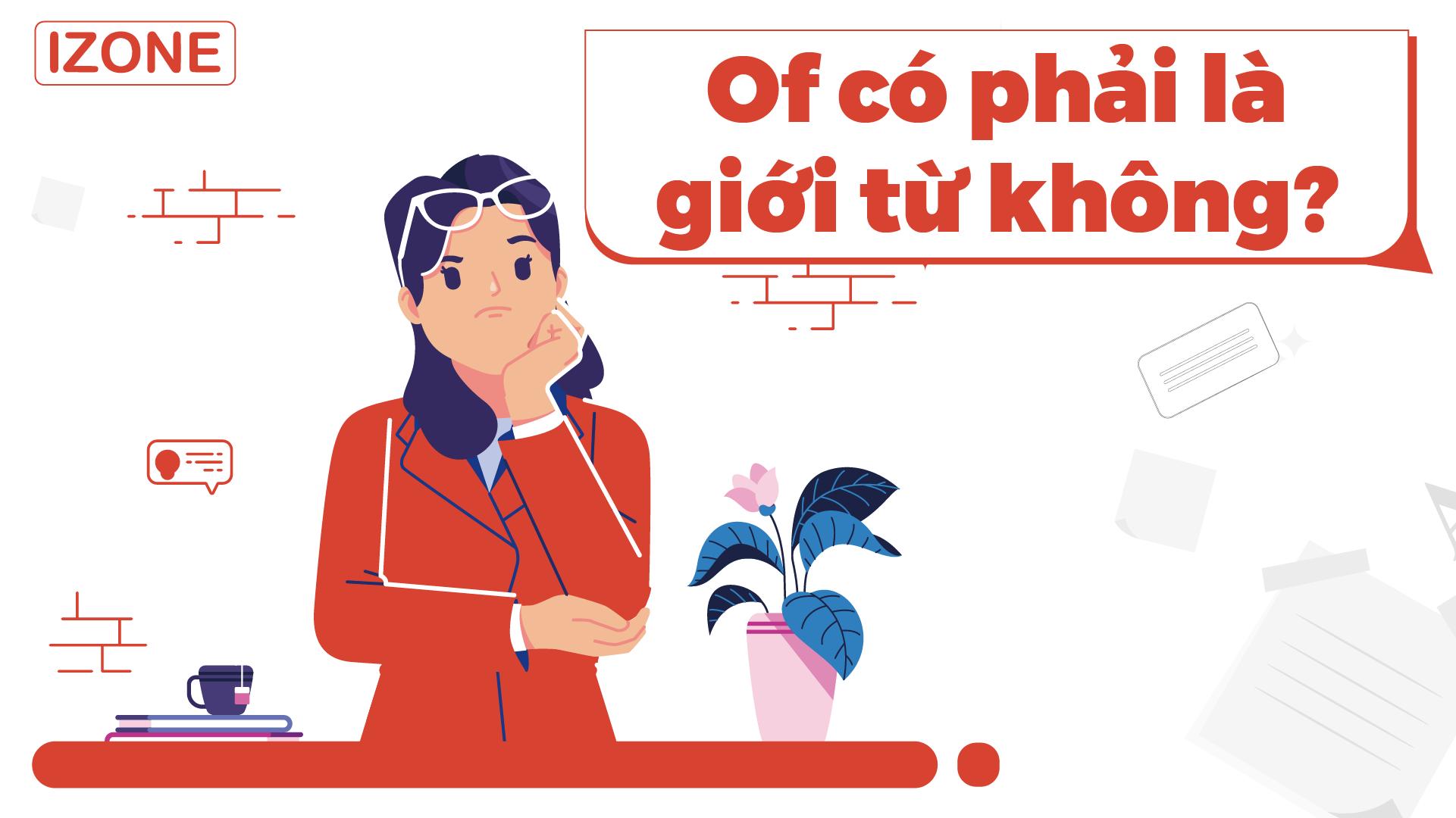 of có phải là giới từ không