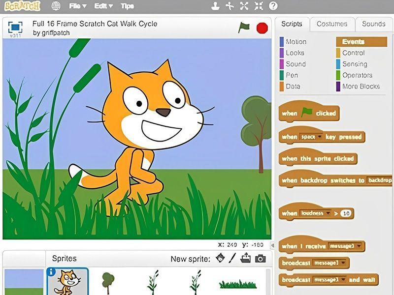 Giao diện Scratch