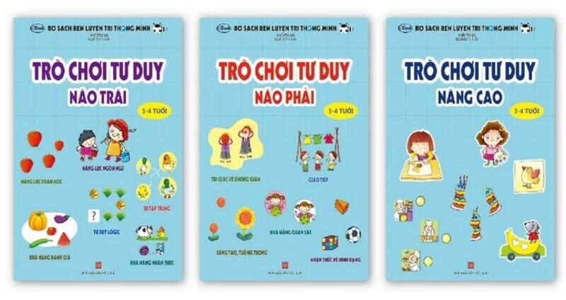 Bộ sách toán tư duy cho trẻ mầm non​​​​​​​ trò chơi tư duy