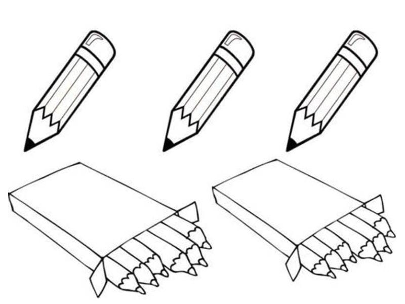 Hộp bút chì cho bé tô màu.