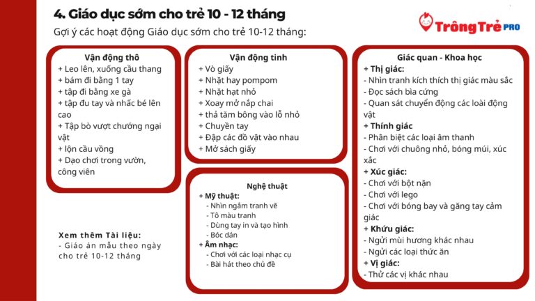 Tổng quan về đặc điểm và hướng dẫn chăm sóc & dạy trẻ 10-12 tháng