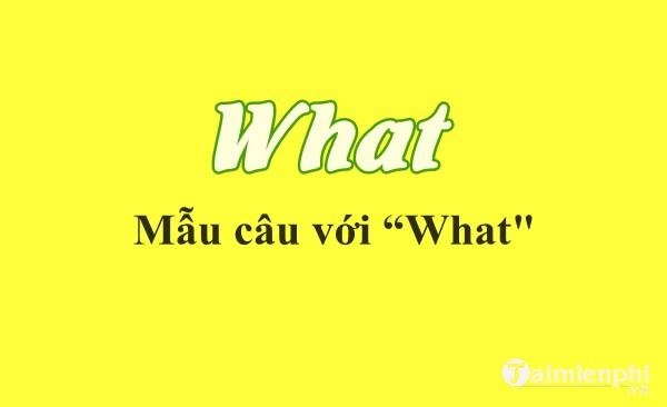 What là gì? Ý nghĩa của What trong tiếng Anh và tiếng Việt