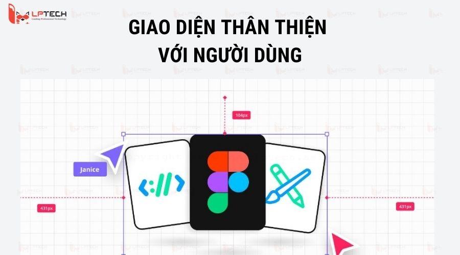 Figma có giao diện thân thiện với người dùng