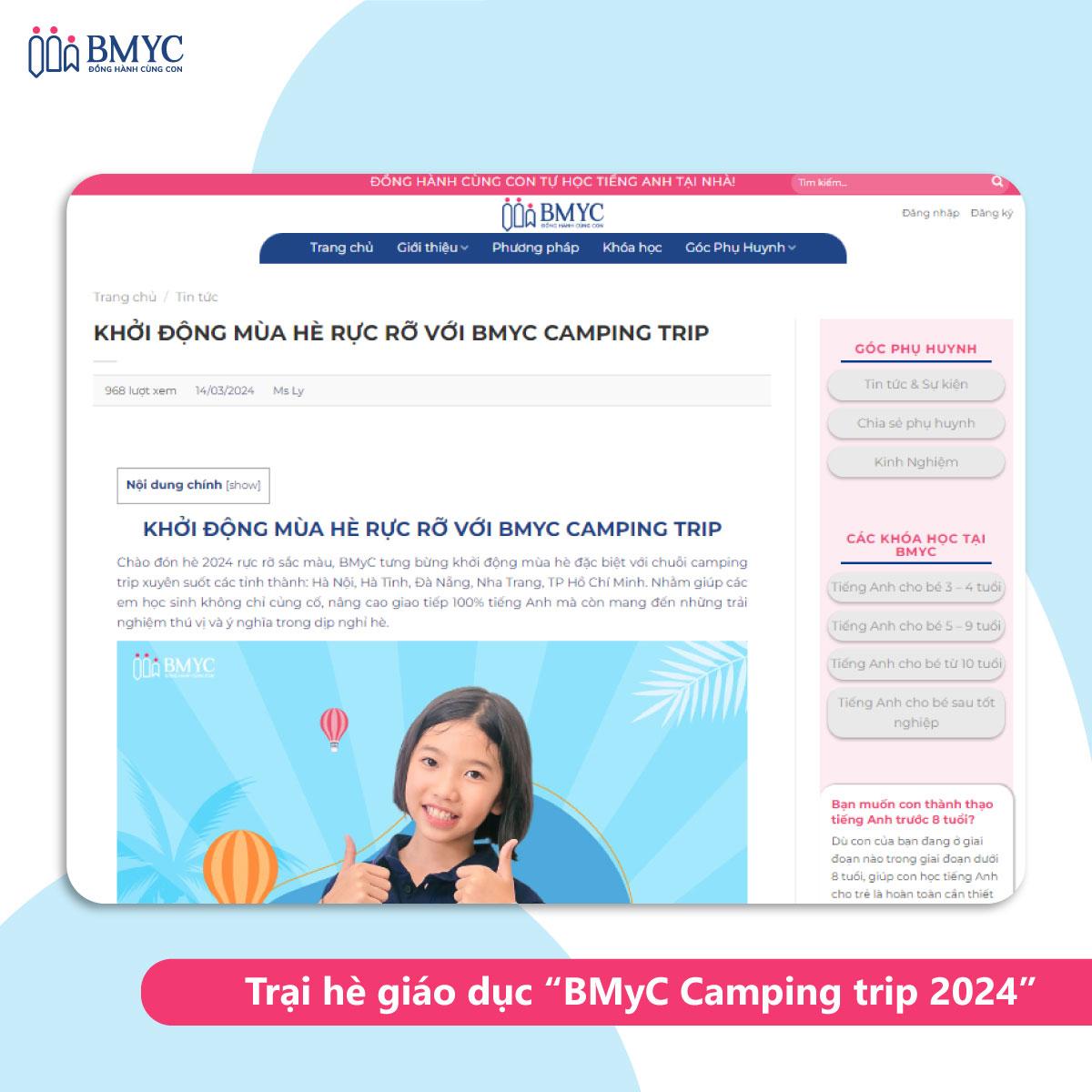 Trại hè giáo dục "BMyC Camping trip 2024"