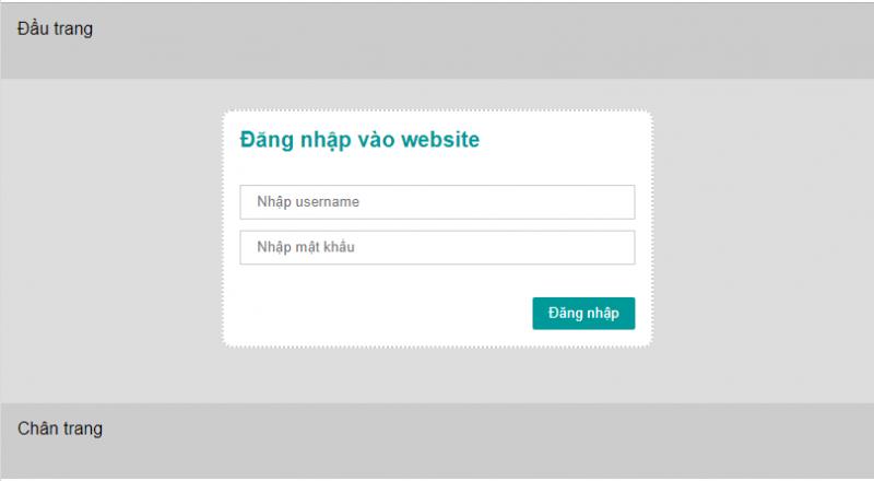 Thực hành tạo form đăng nhập đẹp bằng html và css